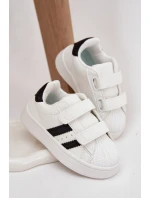 Dětské Sportovní Boty Sneakersy Z Eko Kůže Bílé Renel Dětské Sportovní Boty Sneakersy Z Eko Kůže Bílé Renel