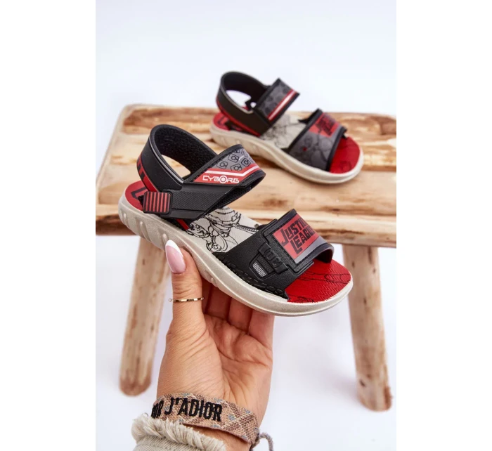 Dětské sandály Grendene Kids Černo-červené