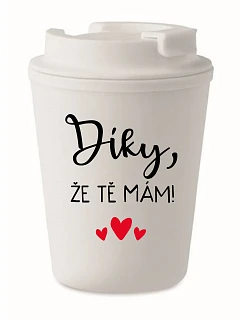 ŽE TĚ  bílý termohrnek 300 ml model 22163637 - Giftela