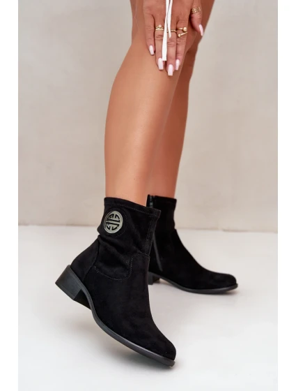 Boty na podpatku model 199422 Step in style Boty na podpatku model 199422 Step in style