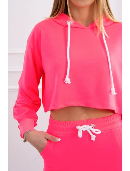 Souprava halenky a sukně růžová neonová Souprava halenky a sukně růžová neonová