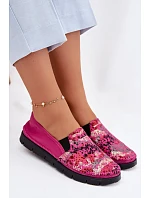 Dámské nazouvací kožené polobotky Maciejka 03512-73 Fuksie