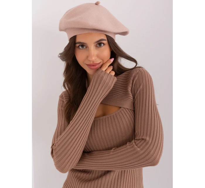 Czapka AT CZ model 18917689 beżowy - FPrice Czapka AT CZ model 18917689 beżowy - FPrice