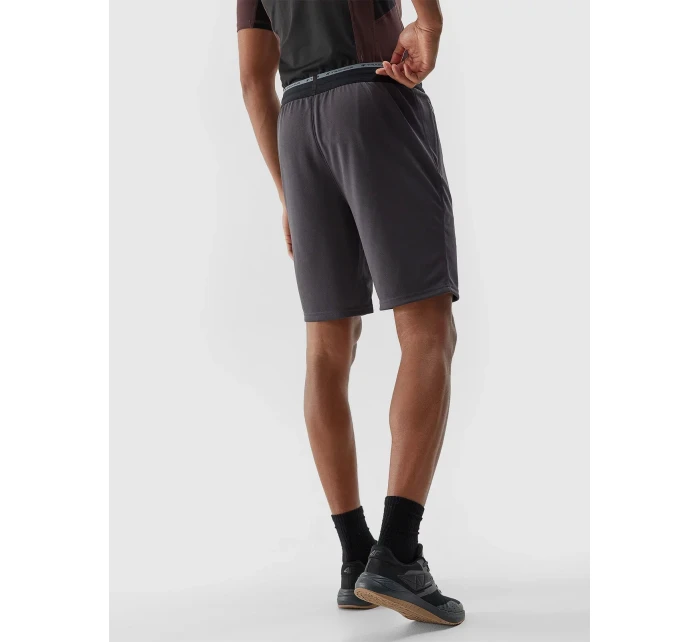 Pánské sportovní rychleschnoucí šortky 4F - antracitové