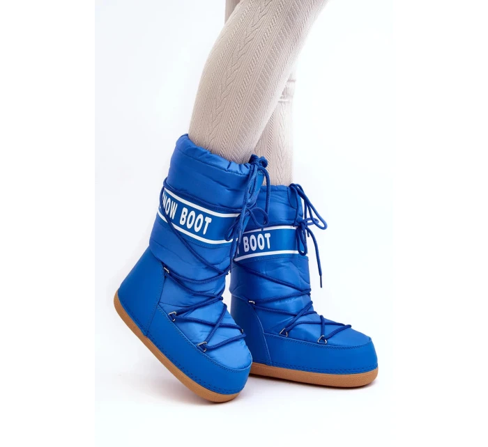 Dámské vysoké boty do sněhu modré - Venila