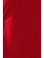 Dámské šaty v bordó barvě s mašlemi model 6291446