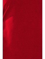 Dámské šaty v bordó barvě s mašlemi model 6291446 - numoco