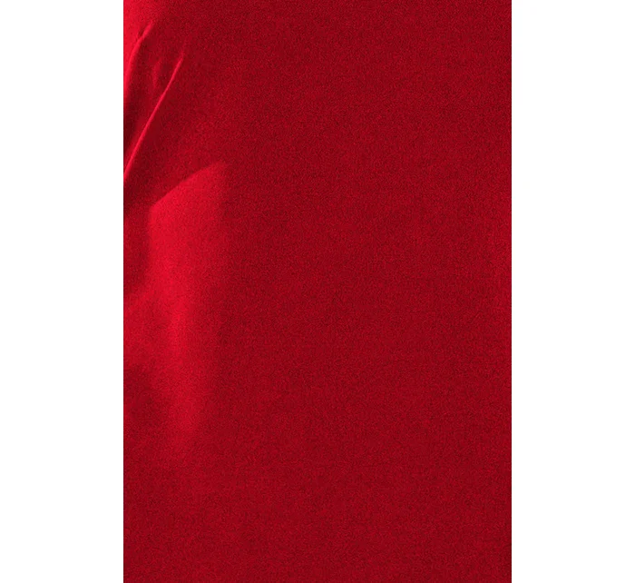 Dámské šaty v bordó barvě s mašlemi model 6291446