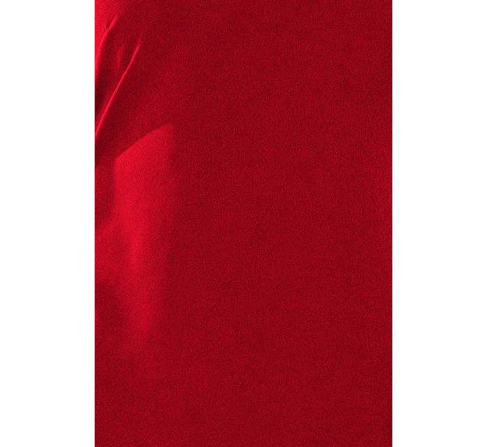 Dámské šaty v bordó barvě s mašlemi model 6291446 - numoco