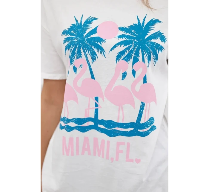 Halenka z rubané bavlny Miami bílý