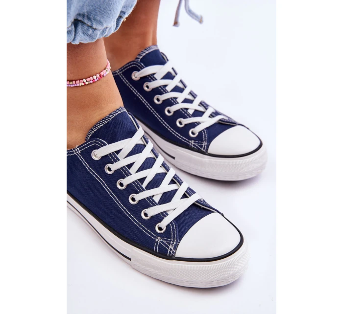 Klasické nízké dámské tenisky námořnická modrá Vegas Klasické nízké dámské tenisky námořnická modrá Vegas
