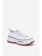 Nízké Dámské Tenisky Na Platformě Bílé model 21683102 - EVENTO Nízké Dámské Tenisky Na Platformě Bílé model 21683102 - EVENTO