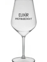 ELIXÍR PROTIBLBEČKOVÝ - čirá nerozbitná sklenice na víno 470 ml