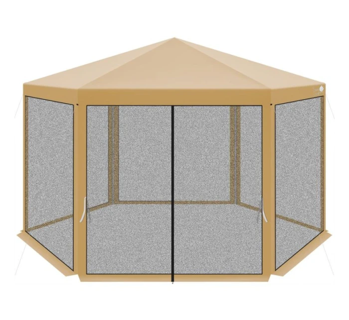 Zahradní pavilon 2x2x2x2,5M s moskytiérou béžový Zahradní pavilon 2x2x2x2,5M s moskytiérou béžový