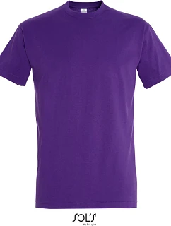 SOL'S Imperial Tričko z těžké bavlny 25.1500 dark purple