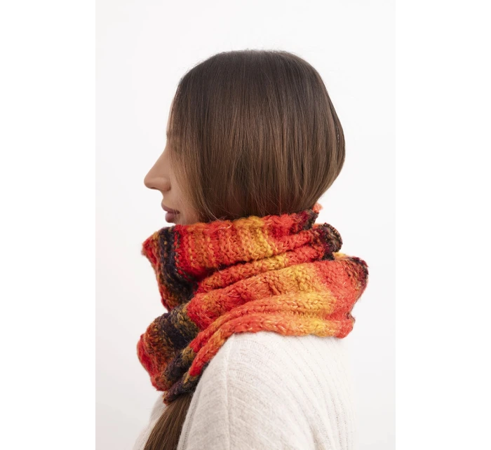 Komin dámský vlněný šál zimní  červený model 21860894 - K-Fashion