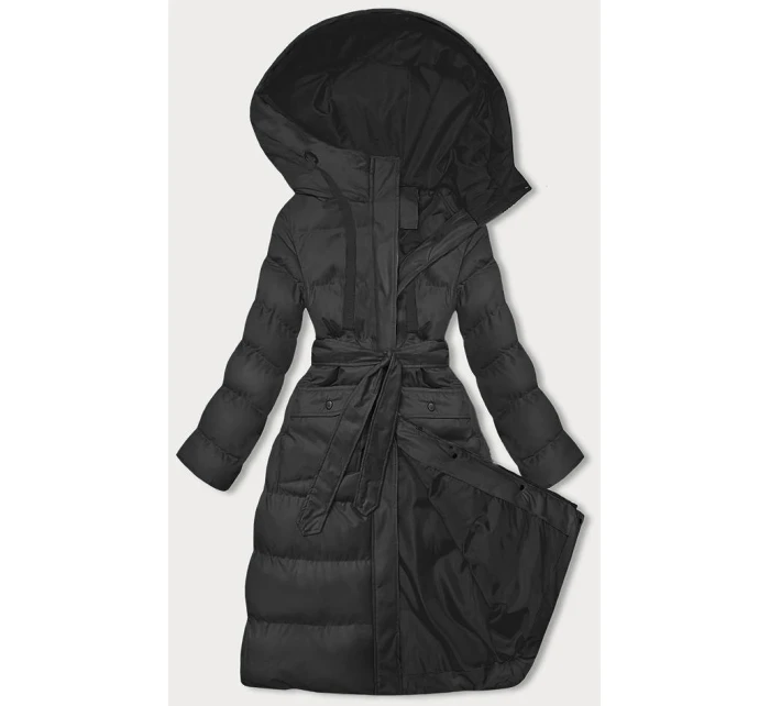 DAMSKA DŁUGA KURTKA ZIMOWA Z KAPTUREM CZARNA model 21245822 - J.STYLE DAMSKA DŁUGA KURTKA ZIMOWA Z KAPTUREM CZARNA model 21245822 - J.STYLE