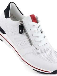 Remonte Rieker R6705-82 bílá kožená sportovní polobotka
