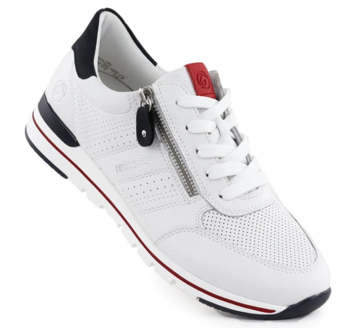 Remonte Rieker R6705-82 bílá kožená sportovní polobotka Remonte Rieker R6705-82 bílá kožená sportovní polobotka