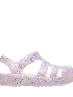 Dětské sandály Crocs Classic Glitter Fismerman pink 212644 0WV