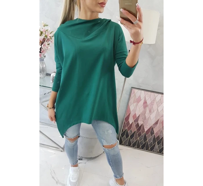 Mikina s potiskem model 21755704 zelená - K-Fashion