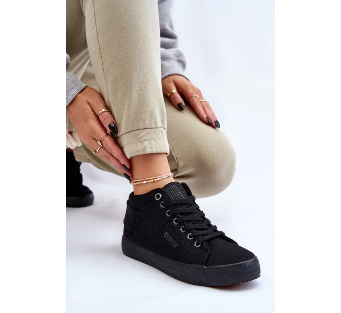 Dámské klasické vysoké tenisky Big Star model 21608907 Černé - Big Star Shoes Dámské klasické vysoké tenisky Big Star model 21608907 Černé - Big Star Shoes