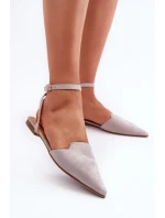 Šedé baleríny z semiše s model 21666742 - Boto Šedé baleríny z semiše s model 21666742 - Boto