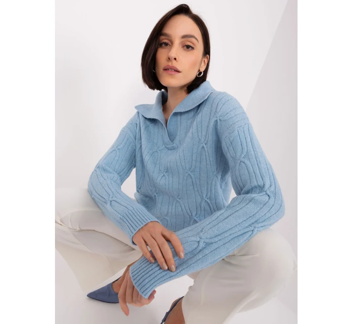 Sweter AT SW  jasny niebieski model 19005959 - FPrice