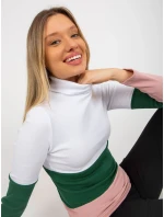 Dámská halenka RV BZ 8465 model 18310027 bílá a růžová - FPrice