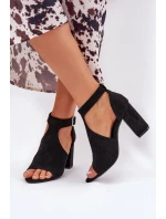 Sandály na podpatku model 209916 Step in style Sandály na podpatku model 209916 Step in style