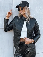 Dámská kožená bunda TRENDY FUSION černá FashionStreet TY3896
