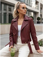 Dámská bunda z ekokůže na zip ramones FashionStreet TY5649