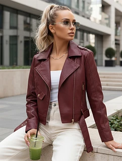 Dámská bunda z ekokůže na zip ramones FashionStreet TY5649