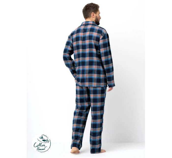 Pyžamo Key MNS 431 B25 dl/r M-2XL rozepínací pánské