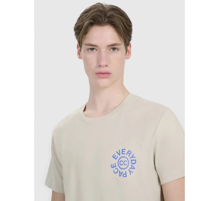 Pánské tričko s potiskem 4F 4FWSS25TTSHM1980-83S Pánské tričko s potiskem 4F 4FWSS25TTSHM1980-83S