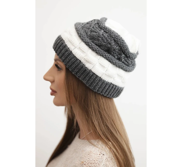 Čepice s rolováním Magda K293 camel