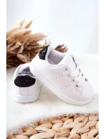 Dětské Tenisky Bíle-Cerné Glossy Dětské Tenisky Bíle-Cerné Glossy