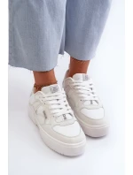 Lehké dámské tenisky Big Star NN274322 Memory Foam System Bílé