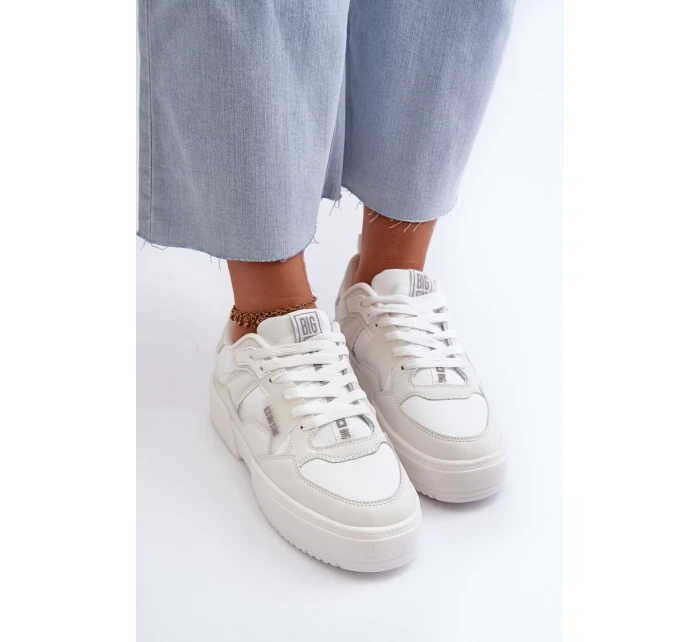 Lehké dámské tenisky Big Star NN274322 Memory Foam System Bílé