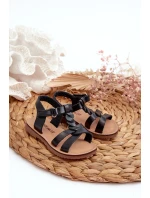 Dětské sandálky Se Zapínáním Na suchý zip Černé Sarniema Dětské sandálky Se Zapínáním Na suchý zip Černé Sarniema