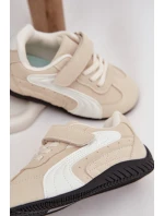 Dětské sportovní boty s přezkou béžové model 21731729 - Boto Dětské sportovní boty s přezkou béžové model 21731729 - Boto