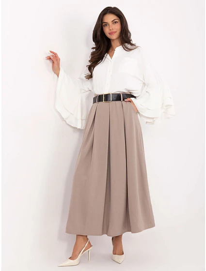 Spódnica IT SD model 21465901 ciemny bezowy - FPrice Spódnica IT SD model 21465901 ciemny bezowy - FPrice