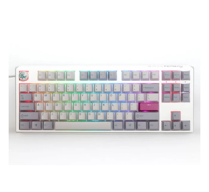 Herní klávesnice Ducky One 3 TKL Gaming USB US English stříbrná