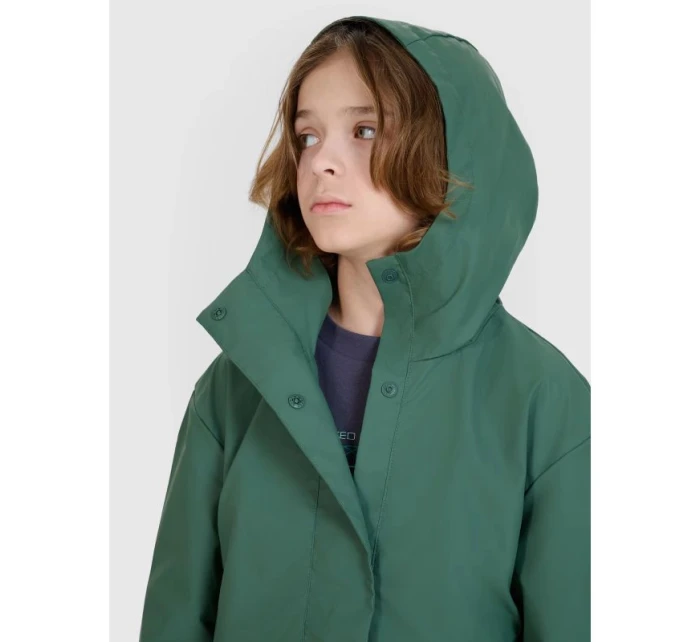 Dětská přechodná bunda do deště s gumovým povrchem 4F 4FJWSS25TJACU213-41S Dětská přechodná bunda do deště s gumovým povrchem 4F 4FJWSS25TJACU213-41S