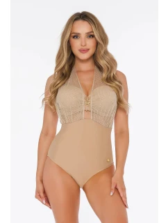 Dámské jednodílné plavky S  2 zlatá  model 21339203 - Self