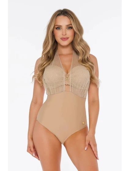 Dámské jednodílné plavky S  2 zlatá  model 21339203 - Self