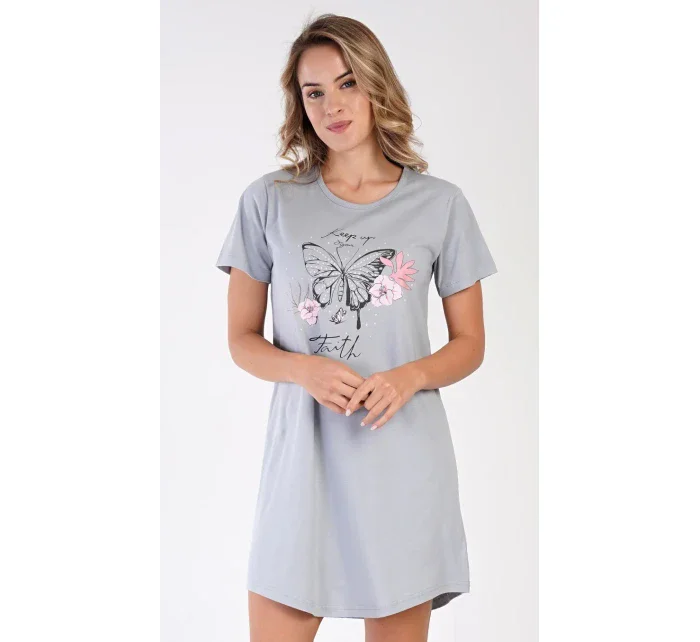 Dámská noční košile s krátkým rukávem Butterfly