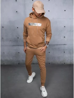 Pánská tepláková souprava velbloudí barvy model 21967483 - Dstreet