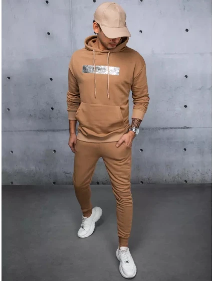 Pánská tepláková souprava velbloudí barvy model 21967483 - Dstreet