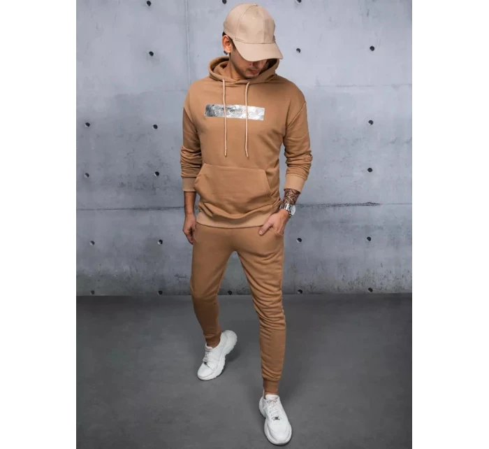 Pánská tepláková souprava velbloudí barvy model 21967483 - Dstreet